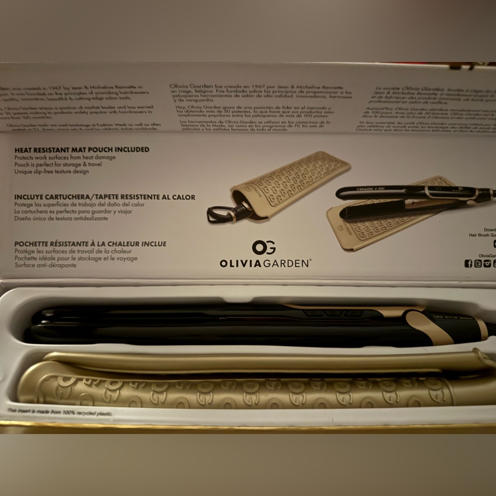 Olivia Garden Black Hair Straightener